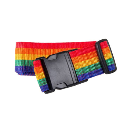 ELECTROPRIME Cross Rainbow Elastic Telescopic Bag Bungee Luggage Packing Belt Travel Luggage Fixed Strap(Colour)