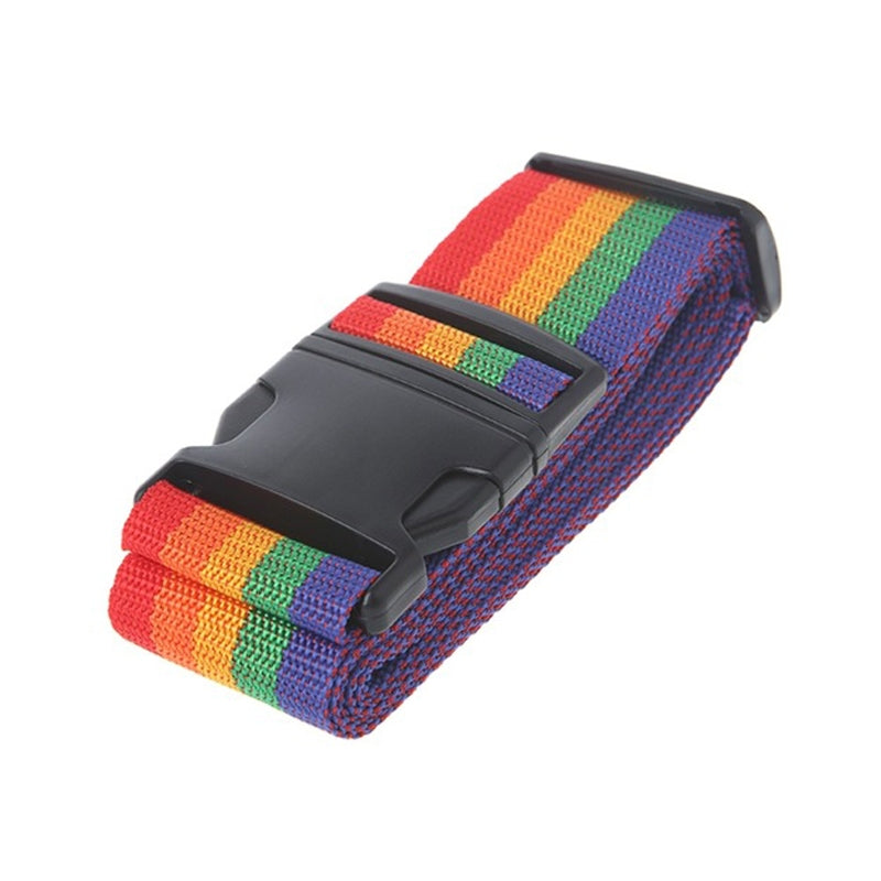 ELECTROPRIME Cross Rainbow Elastic Telescopic Bag Bungee Luggage Packing Belt Travel Luggage Fixed Strap(Colour)