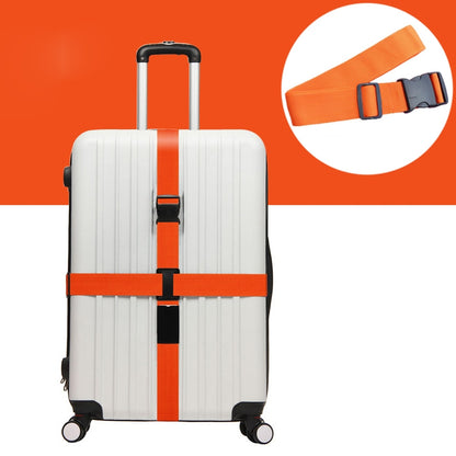 ELECTROPRIME Cross Rainbow Elastic Telescopic Bag Bungee Luggage Packing Belt Travel Luggage Fixed Strap(Orange)