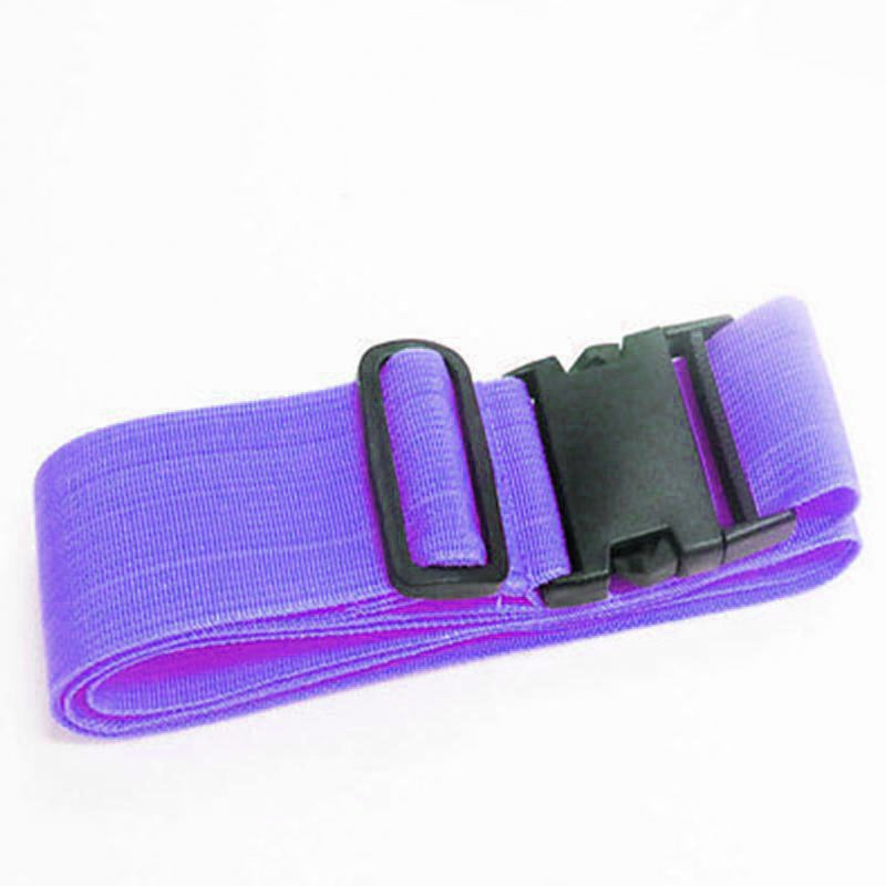 ELECTROPRIME Cross Rainbow Elastic Telescopic Bag Bungee Luggage Packing Belt Travel Luggage Fixed Strap(Purple)