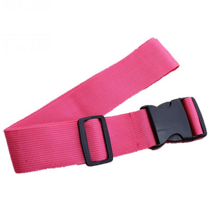 ELECTROPRIME Cross Rainbow Elastic Telescopic Bag Bungee Luggage Packing Belt Travel Luggage Fixed Strap(Rose Red)
