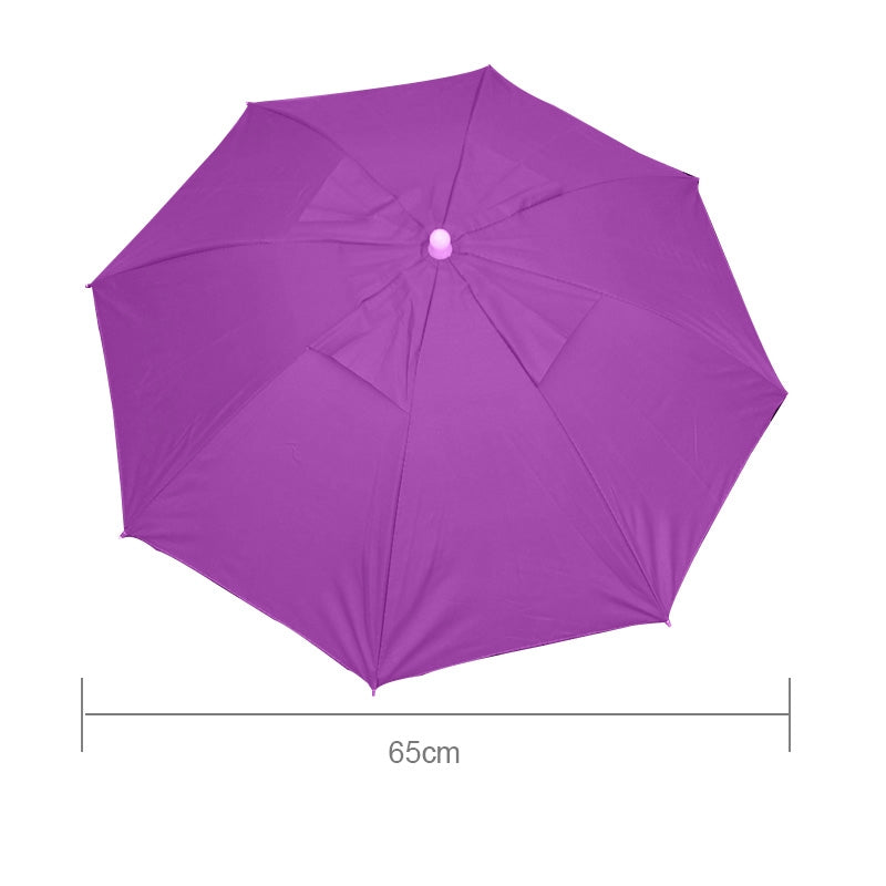 ELECTROPRIME Outdoor Large Fishing Umbrella Hat Cycling Hiking Camping Beach Sunshade Sunny Rainy Anti-UV Cap With Band, Random Color Delivery