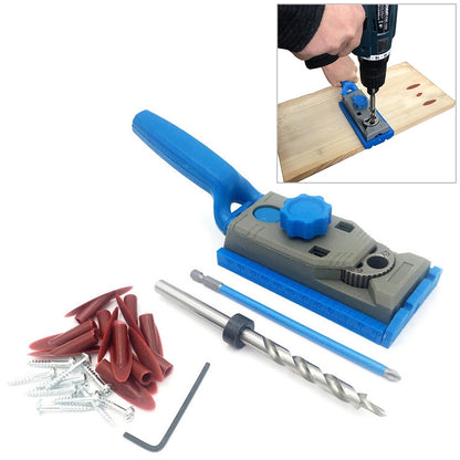 ELECTROPRIME Plastic Angular Oblique Woodworking Hole Locator Set with Scale Marking