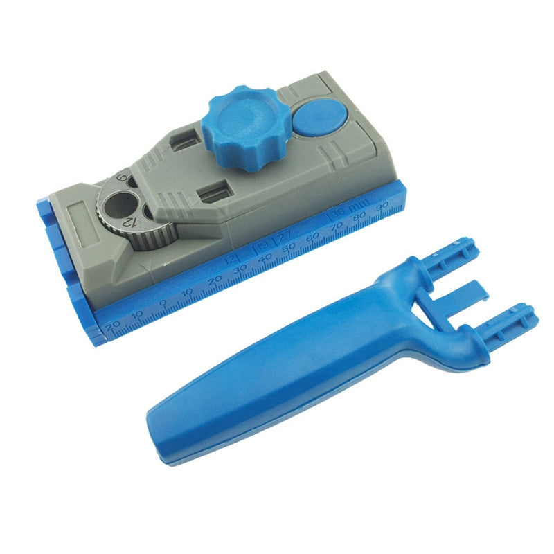 ELECTROPRIME Angular Oblique Woodworking Borehole Locator Sheet Connector with Scale Marking