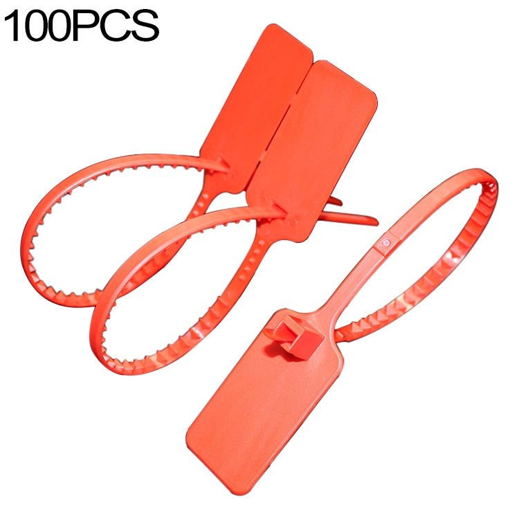ELECTROPRIME 100 PCS Plastic Seal Cable Tie Padlock for Logistics Security, Random Colors Delivery