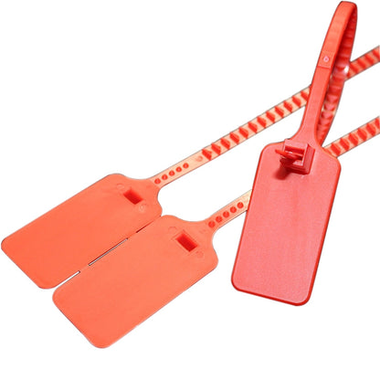 ELECTROPRIME 100 PCS Plastic Seal Cable Tie Padlock for Logistics Security, Random Colors Delivery