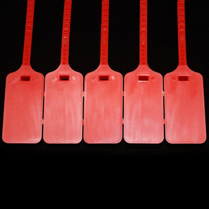 ELECTROPRIME 100 PCS Plastic Seal Cable Tie Padlock for Logistics Security, Random Colors Delivery