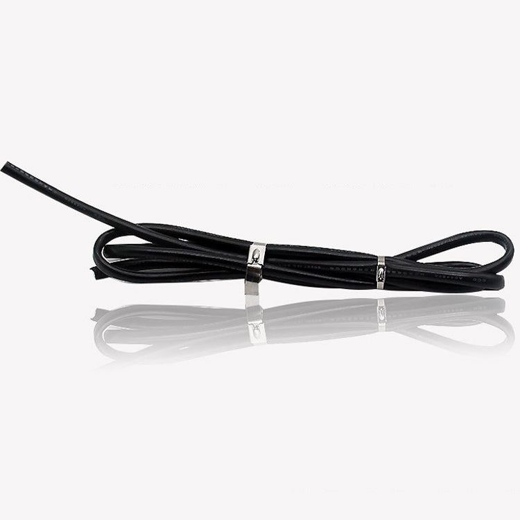 ELECTROPRIME 100 PCS 4.6x400mm Stainless Steel Metal Cable Ties Tie Zip Wrap Exhaust Heat Straps Induction Pipe