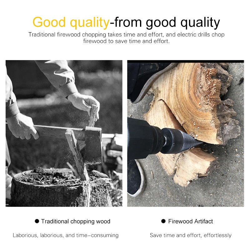 ELECTROPRIME Household Domestic Woodcutter Drill Electric Wooden Split Cone Drill 32mm Round Shank