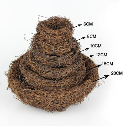 ELECTROPRIME 6cm Simulation Bird Nest + 1 PCS Bird Egg Holiday Decoration