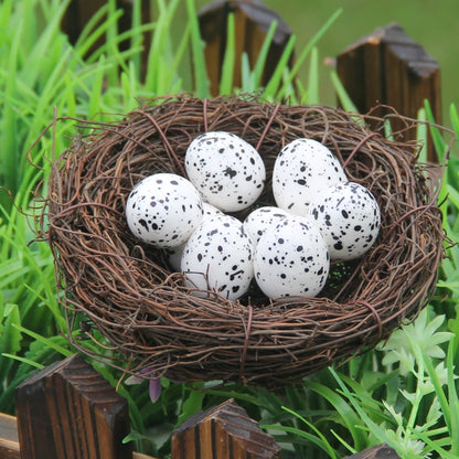 ELECTROPRIME 6cm Simulation Bird Nest + 1 PCS Bird Egg Holiday Decoration