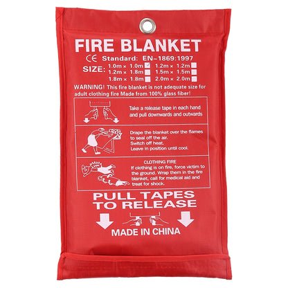 ELECTROPRIME Emergency Survival Fire Blanket Shelter Safety Protector Extinguishers Tent, Size: 1.8×1.8m