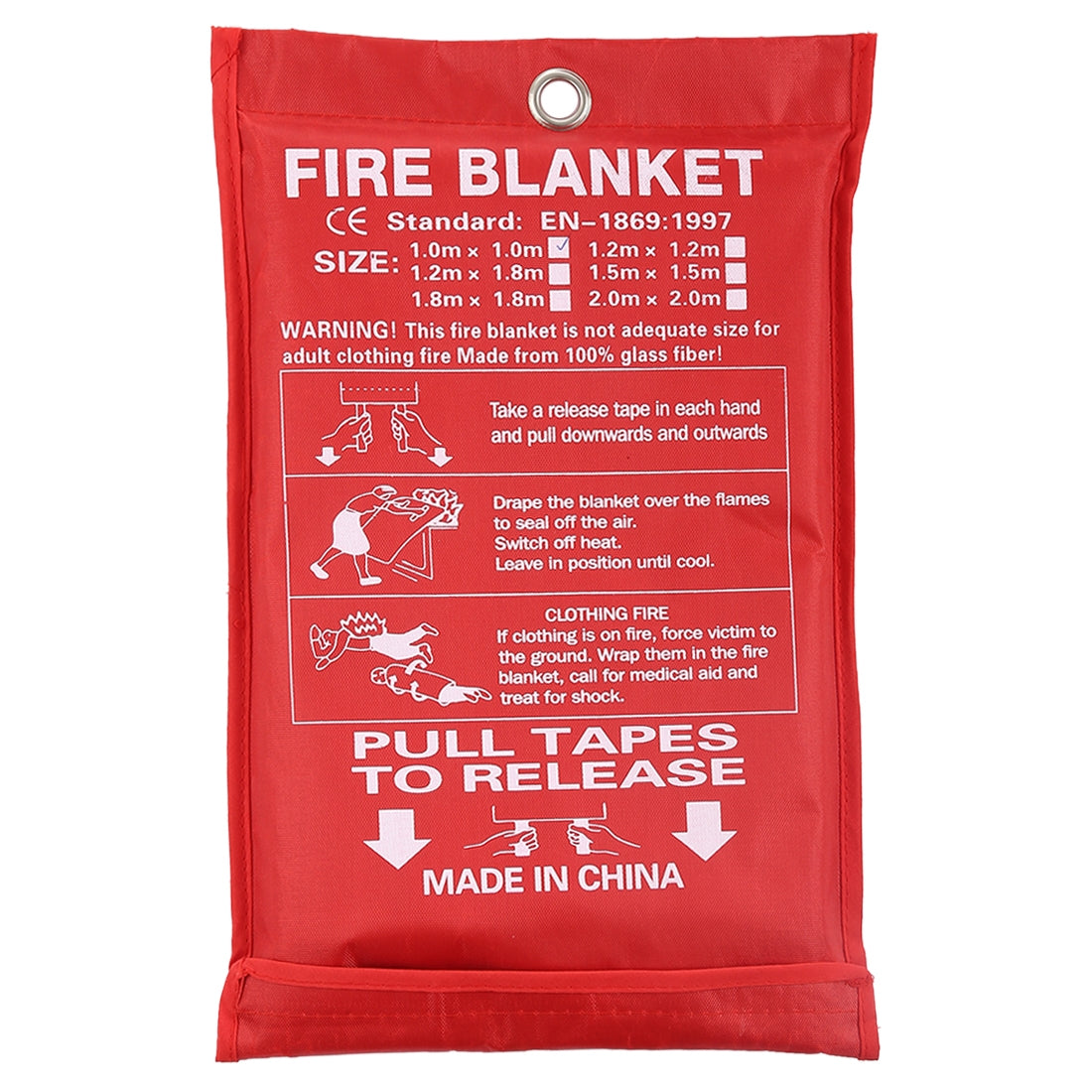 ELECTROPRIME Emergency Survival Fire Blanket Shelter Safety Protector Extinguishers Tent, Size: 2×2m