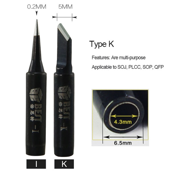 ELECTROPRIME BEST Lead Free Series Soldering Tip Welding Contact Head A-900M-T-K