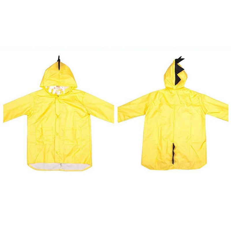 ELECTROPRIME Cartoon Dinosaur Children Fashion Raincoat Size: L(Yellow)