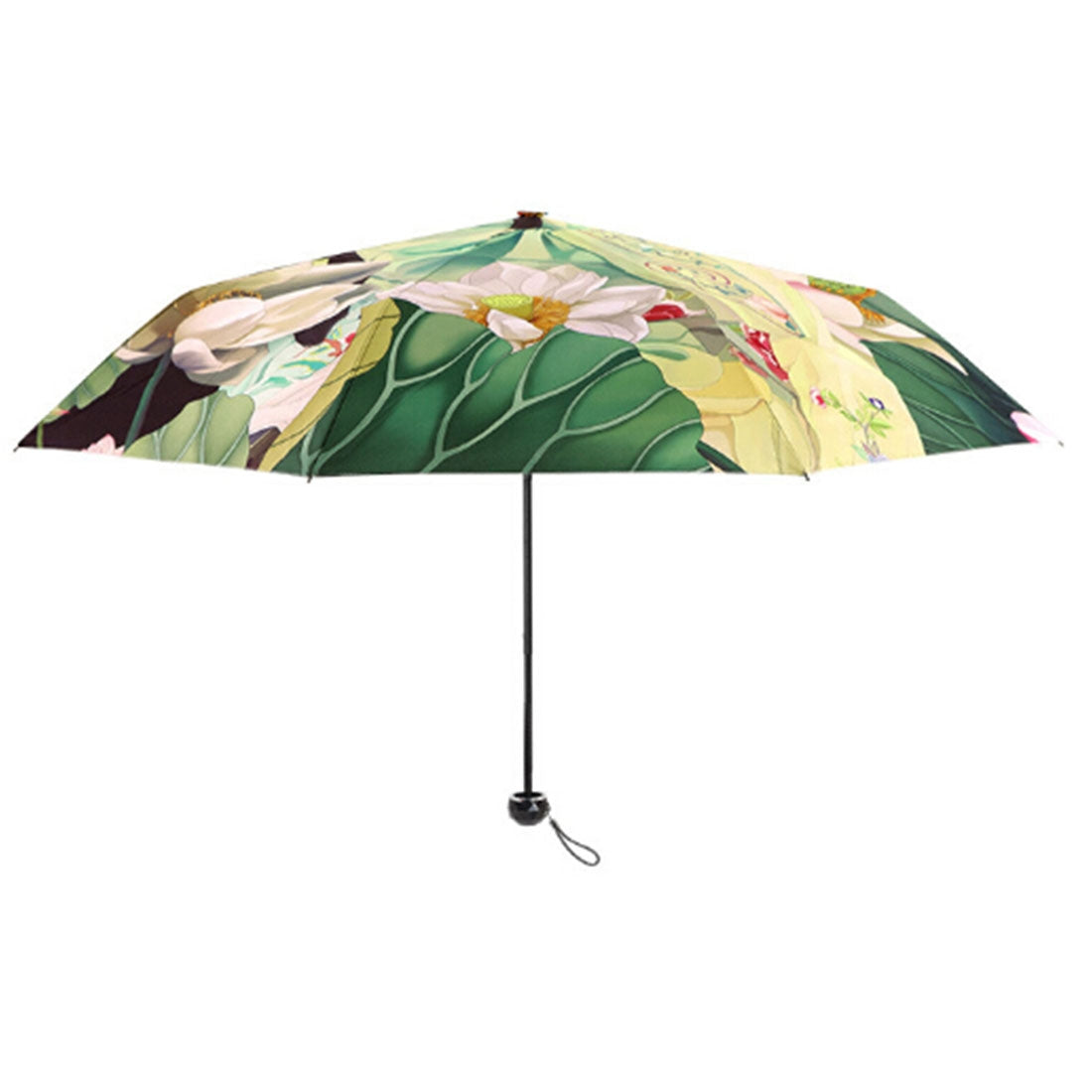 ELECTROPRIME Creative Fresh Style Three Fold Antique Girl Pattern Silver Tape Anti Ultraviolet Sunshade Umbrella