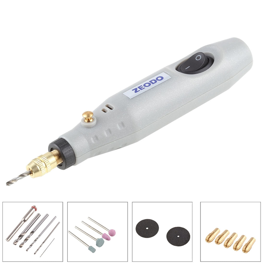 ELECTROPRIME ZEODO ZD6000 Mini Electric Grinder Drill, AC 220V / DC12V, US Plug
