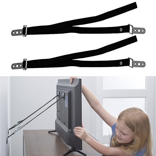 ELECTROPRIME 2 PCS Anti-tilt Fixed Band LCTV Furniture Fixing Strap Child Safety Equipment