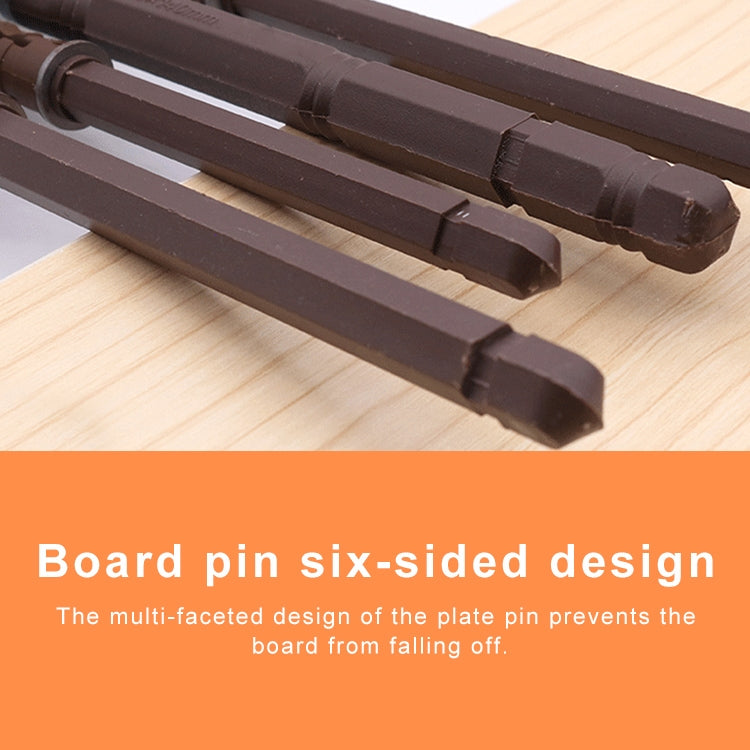 ELECTROPRIME 10 PCS Concealed Layer Board Pin Wall Bookshelf Invisible Bulkhead Nail, 10x100mm