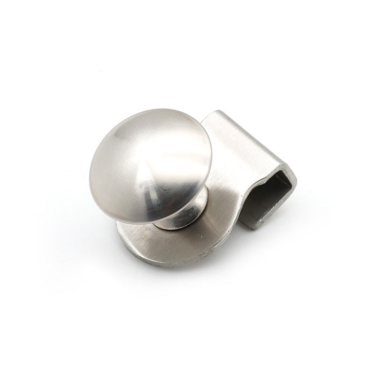 ELECTROPRIME Stainless Steel Wire Drawing Open Hole Free Glass Cabinet Door Handle, Size: S