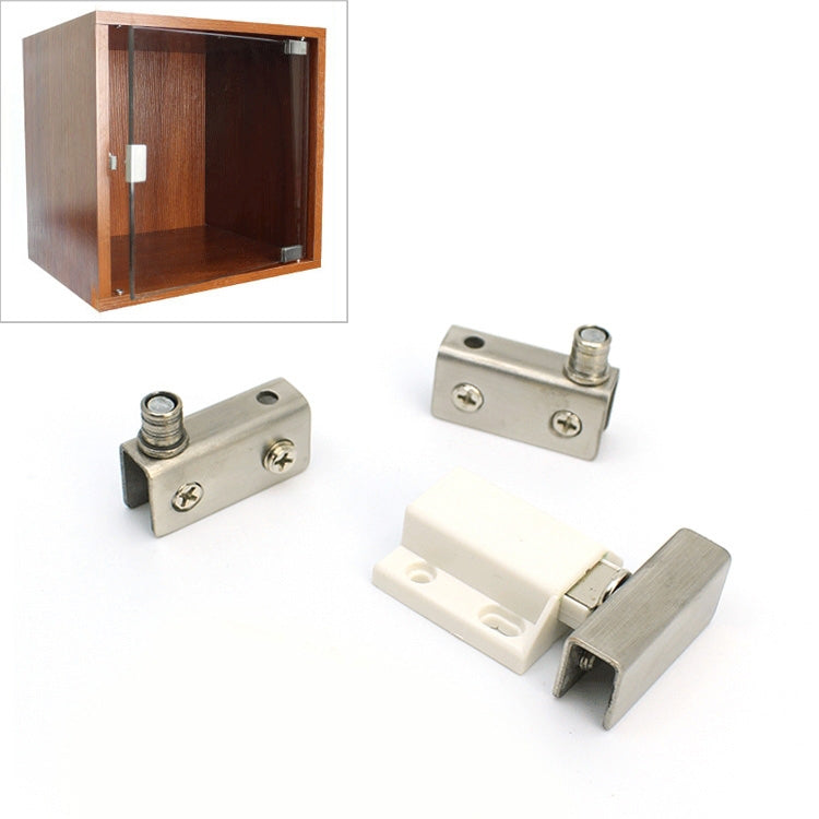 ELECTROPRIME Glass Clip Single Door Touching Exhibition Cabinet Hinge