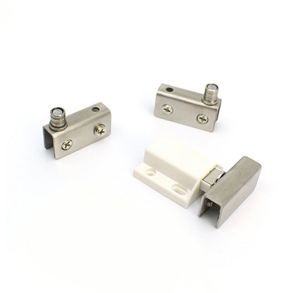 ELECTROPRIME Glass Clip Single Door Touching Exhibition Cabinet Hinge