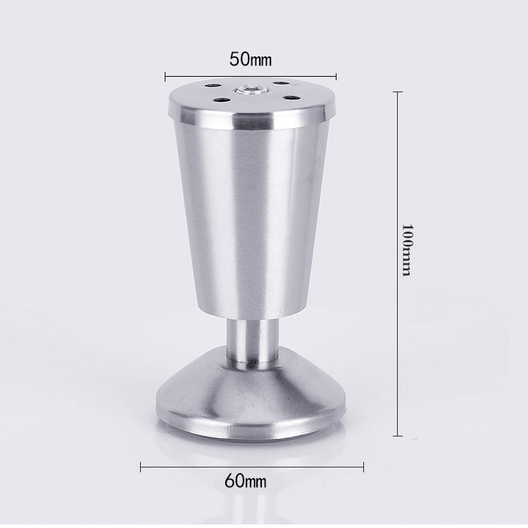 ELECTROPRIME Stainless Steel Thickened Adjustable Foot Cup Type Cupboard Foot, 100mm