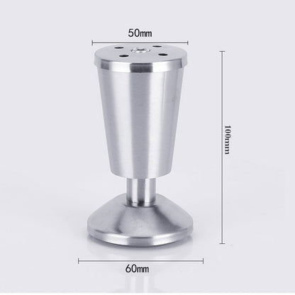 ELECTROPRIME Stainless Steel Thickened Adjustable Foot Cup Type Cupboard Foot, 100mm