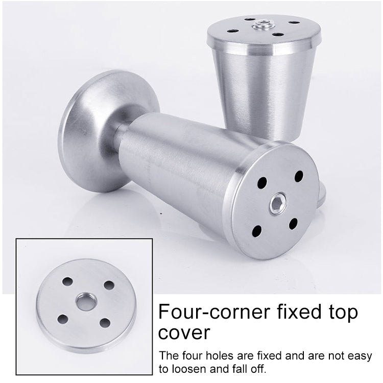 ELECTROPRIME Stainless Steel Thickened Adjustable Foot Cup Type Cupboard Foot, 150mm