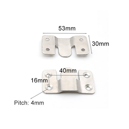 ELECTROPRIME 20 PCS Stainless Steel Picture Frame Hanging Code Mirror Fastener, Size: L