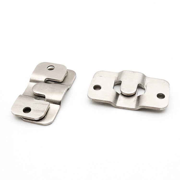 ELECTROPRIME 20 PCS Stainless Steel Picture Frame Hanging Code Mirror Fastener, Size: L