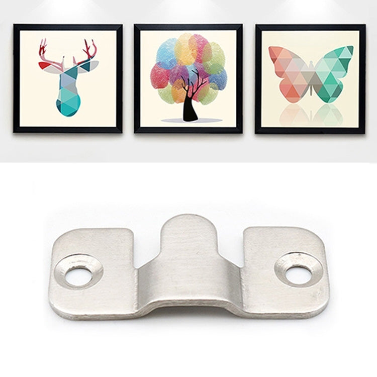 ELECTROPRIME 30 PCS Stainless Steel Picture Frame Hanging Code Mirror Fastener, Size: S