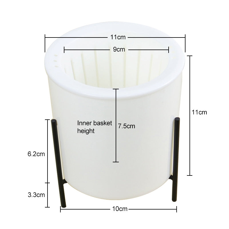 ELECTROPRIME 110mm PP Planter Flower Pot Automatic Water-absorbing Lazy Flower Pot, with Shelf