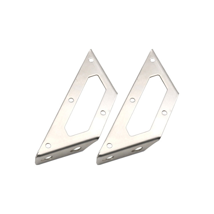 ELECTROPRIME 5 PCS Stainless Steel Multifunctional Angle Code 90 Degree Fixed Angle Iron, Specification: M