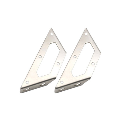 ELECTROPRIME 5 PCS Stainless Steel Multifunctional Angle Code 90 Degree Fixed Angle Iron, Specification: M