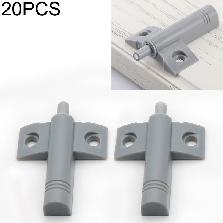 ELECTROPRIME 20 PCS Aircraft Shape Front Buffer Cabinet Door Anticollision Damper Shock Absorber(Grey)