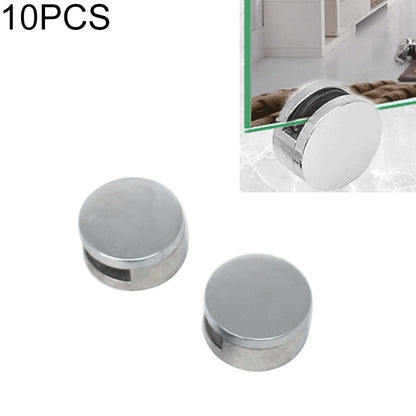 ELECTROPRIME 10 PCS Circular Glass Mirror Holder Buckle Fixing Accessories