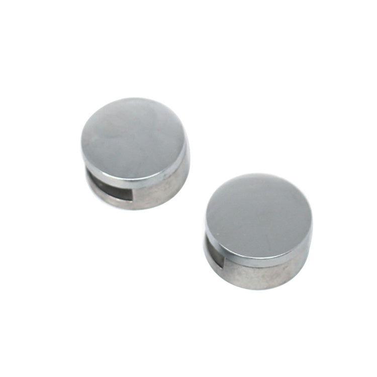ELECTROPRIME 10 PCS Circular Glass Mirror Holder Buckle Fixing Accessories with Screw & Rubber Plug