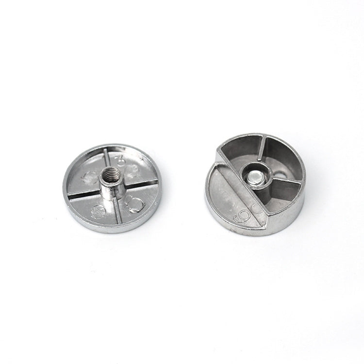 ELECTROPRIME 10 PCS Circular Glass Mirror Holder Buckle Fixing Accessories with Screw & Rubber Plug