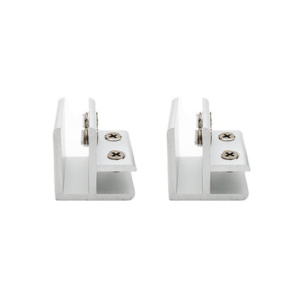 ELECTROPRIME 5 PCS Aluminum Alloy Glass Combination Clamp Cabinet Partition Fixing Clip, 90 degrees Cliped 10-12mm