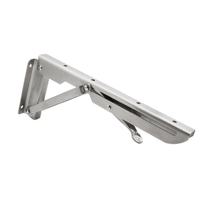ELECTROPRIME 2 PCS 10 inch K Type Wall-mounted Foldable Stainless Steel Spring Storage Shelf for Dining Table