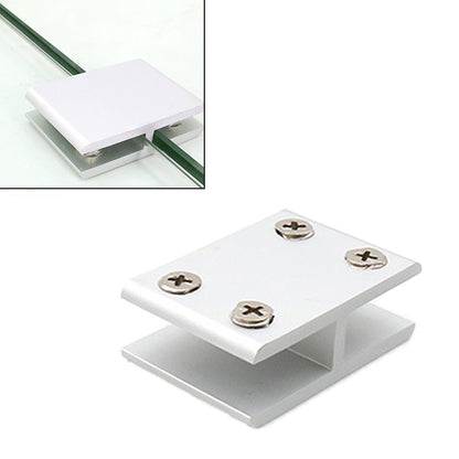 ELECTROPRIME Aluminum Alloy Glass Combination Clamp Cabinet Partition Fixing Clip, 180 degrees Cliped 8-10mm