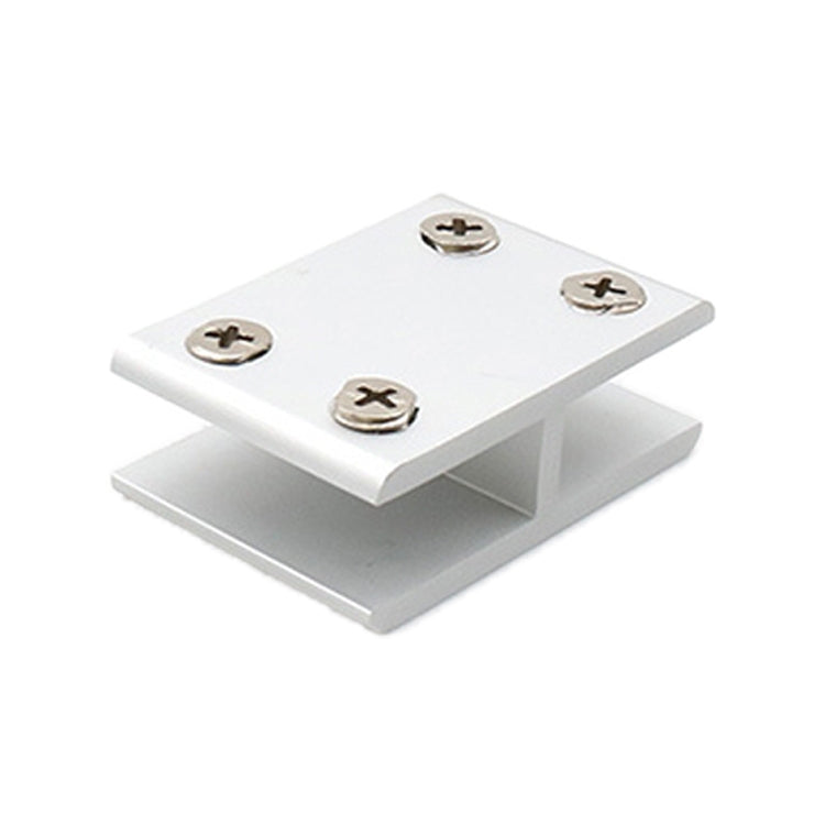 ELECTROPRIME Aluminum Alloy Glass Combination Clamp Cabinet Partition Fixing Clip, 180 degrees Cliped 8-10mm