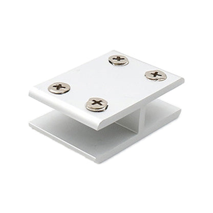ELECTROPRIME Aluminum Alloy Glass Combination Clamp Cabinet Partition Fixing Clip, 180 degrees Cliped 8-10mm