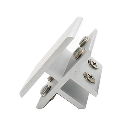 ELECTROPRIME Aluminum Alloy Glass Combination Clamp Cabinet Partition Fixing Clip, T-type Cliped 10-12mm