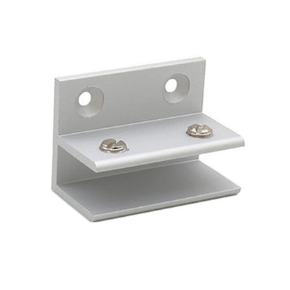 ELECTROPRIME F-type Aluminum Alloy Glass Combination Clamp Cabinet Partition Fixing Clip, Size: L, Cliped 10-13mm
