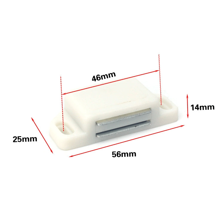 ELECTROPRIME 30 PCS Plastic Strong Magnetic Cupboard Door Suction Wardrobe Bookcase Home Accessories, Size: M