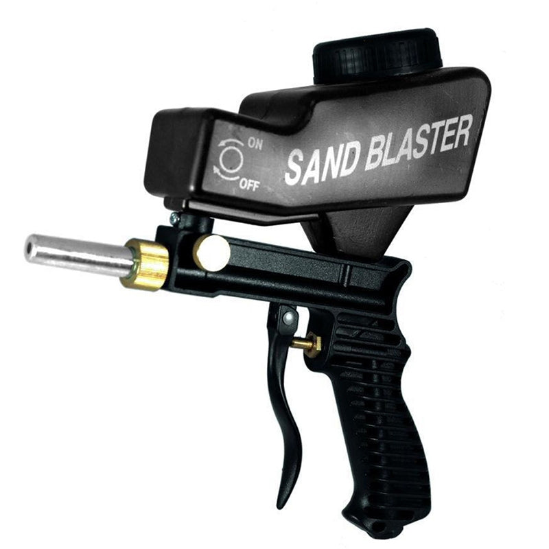 ELECTROPRIME Portable Black Gravitational Sandblasting Machine Mini Rust-proof Sandblaster