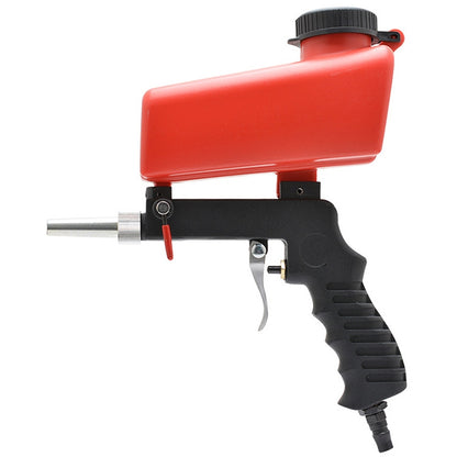 ELECTROPRIME Portable Red Gravitational Sandblasting Machine Mini Rust-proof Sandblaster