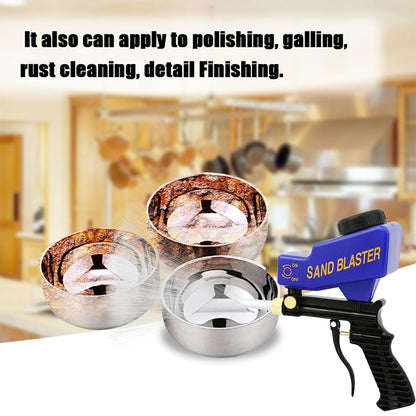 ELECTROPRIME Portable Blue Gravitational Sandblasting Machine Mini Rust-proof Sandblaster Spray Mechine